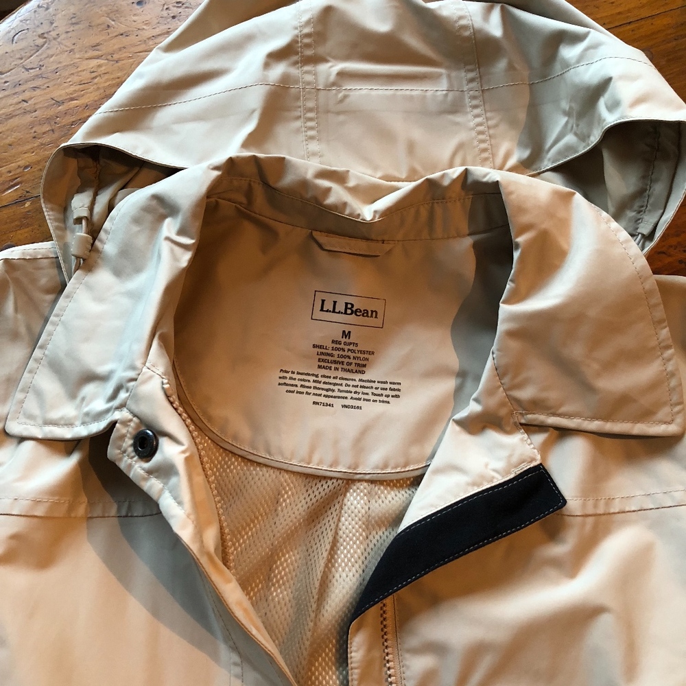 LL Bean Women's Rain Coat - full length